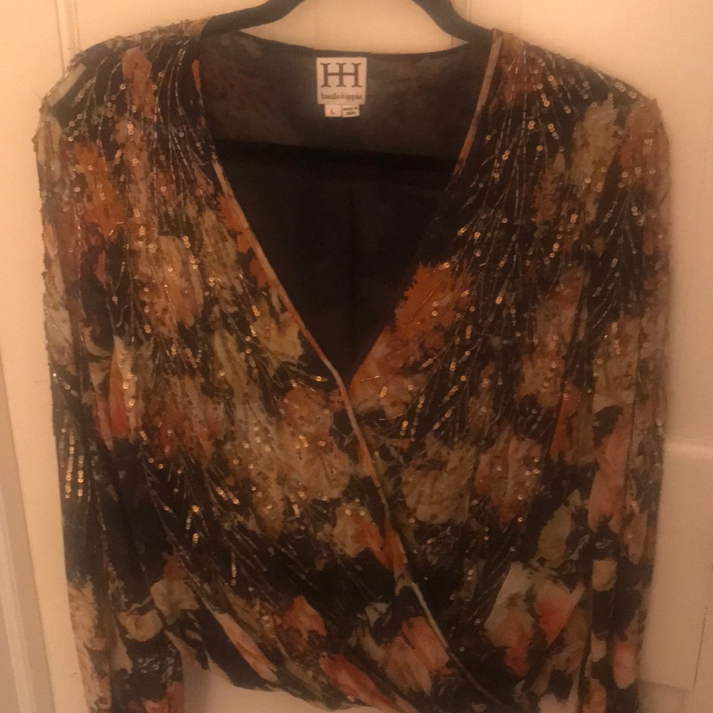 Haute Hippie Beaded Blouse